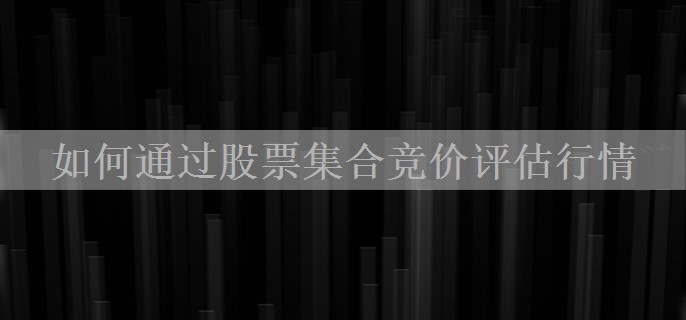 如何通过股票集合竞价评估行情