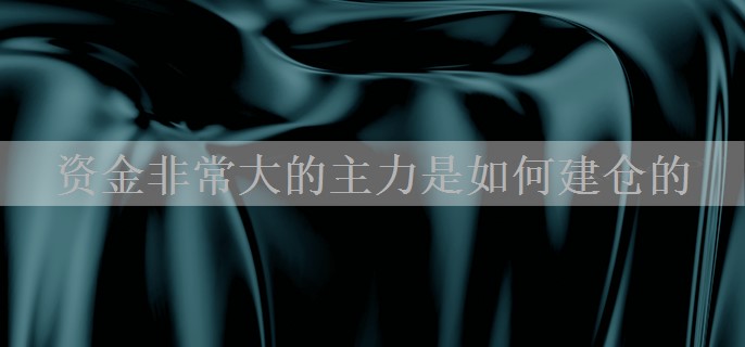 资金非常大的主力是如何建仓的