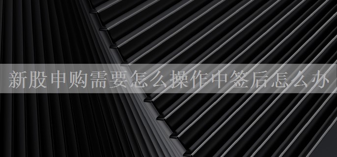 新股申购需要怎么操作中签后怎么办
