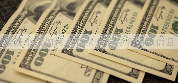 投资小白如何查看基金的持仓明细信息