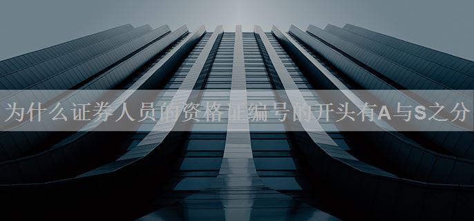 为什么证券人员的资格证编号的开头有A与S之分